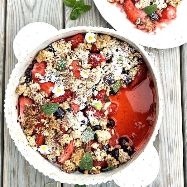 Gesünderer Beeren-Crumble