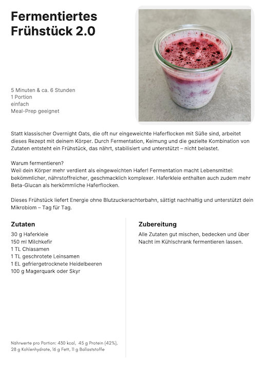 Fermentierte Overnight-Oats