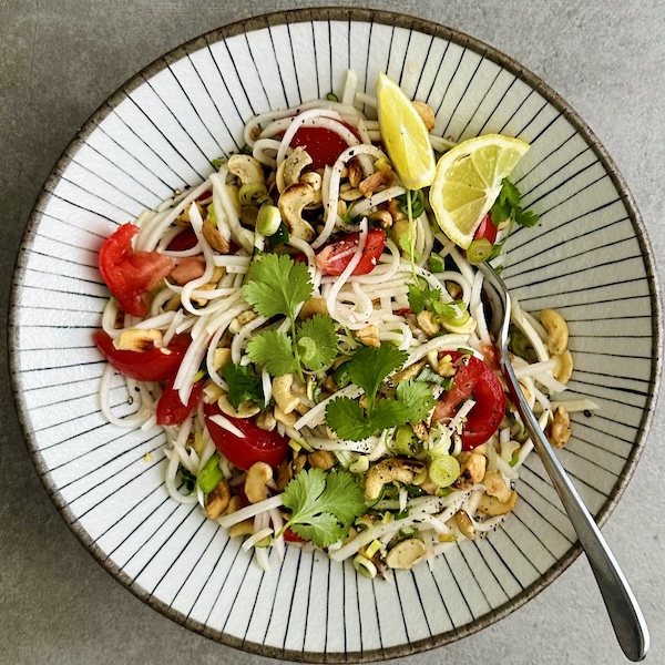 Kohlrabi wie Papaya-Salat