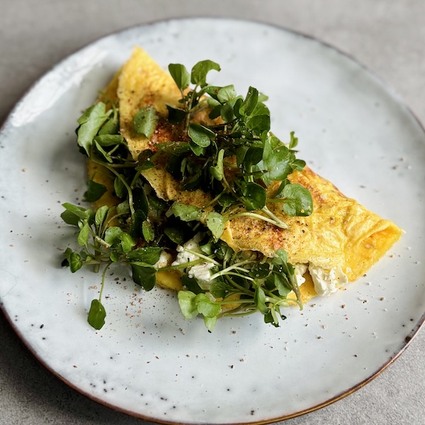 Brunnenkresse-Omelette